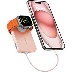 SANAG 10000Mah Batterie Externe Avec Câble Intégré Pour Iphone Apple Watch Samsung Huawei Etc.,20W Pd Charge Rapide Mini Power Bank 4 Entrées 3 Sorties(Câble Usb C To L/L To Usb C)