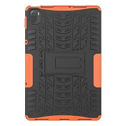 Coque en TPU robuste, anti-rayures, avec béquille orange pour votre Xiaomi Pad 5/Pad 5 Pro