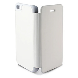 Housse Folio pour Mobile iPhone 5C KSIX Slim Blanc