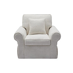 Vente-Unique Fauteuil en tissu chiné beige ZULIPRO de Maison Céphy