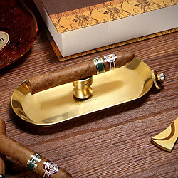 Universal Cendrier en métal de luxe Porte-cigare en bronze avec perforation 9mm Accessoires pour cigarettes cubaines | Accessoires pour cigares