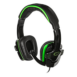 Avis Casques avec Microphone Esperanza EGH310G Vert Noir