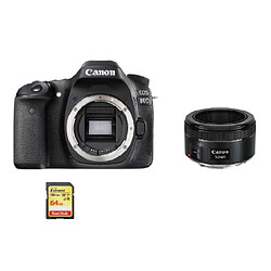 CANON EOS 80D + EF 50mm F1.8 STM + 64GB SD card