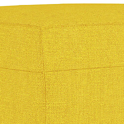 Maison Chic Repose-pied,Tabouret confortable Jaune clair 70x55x41 cm Tissu -MN96285 pas cher