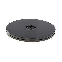 5 '' tourne-disque acrylique rotatif présentoir pour montres bijoux - noir