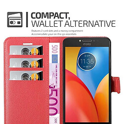 Acheter Cadorabo Coque Motorola MOTO E4 Etui en Rouge