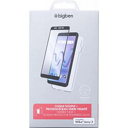 BigBen Connected Pack de Protection Coque et Protège-Écran pour Wiko Jerry 3 Transparent