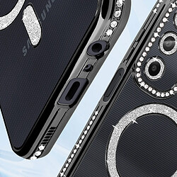 Acheter Avizar Coque Diamant pour Samsung Galaxy A25 MagSafe Contour Strass Noir