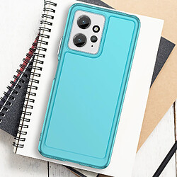 Avis Avizar Coque pour Xiaomi Redmi Note 12 5G et 4G Silicone Coins bumper Bleu translucide