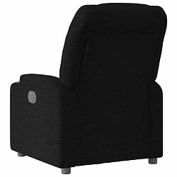 Maison Chic Fauteuil inclinable,Fauteuil luxe de relaxation Noir Tissu -MN79637 pas cher