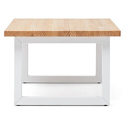 Ds Meubles Table Basse iCub Strong 60x120 x43 BL-NA pas cher