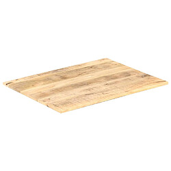 vidaXL Dessus de table Bois de manguier solide 15-16 mm 80x60 cm