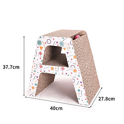 Universal Égratignures de chat Jouets de chat Animaux de compagnie Griffes de chat Plate-forme de saut Colonne de grattage ondulée Combinaison polyvalente pour chat | Égratignures de meubles pas cher