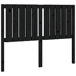 Maison Chic Tête de lit scandinave pour lit adulte,Meuble de chambre Noir 125,5x4x100 cm Bois massif de pin -MN17746