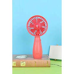 Ventilateur de Poche (Rouge) Conception de Lumière Créative Refroidissement par Ventilateur Portable Rechargeable Usb