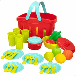 Color Baby Set de jouets alimentaires Colorbaby Linge et ustensiles de cuisine 36 Pièces (12 Unités)