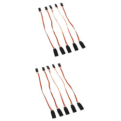 10 Pièces 150 / 300mm 3 Broches Rallonge Servo Pour Futaba JR RC Hélicoptère