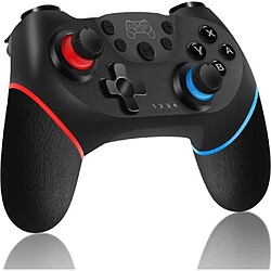 Manette sans Fil pour Nintendo Switch, Switch Bluetooth Joypad, Manette de Jeu à Fonction Double Vibration/Turbo/Gyroscope.