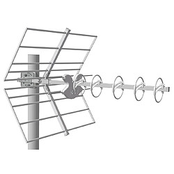 antenne uhf - alpha plus - 5 éléments - fracarro alpha5+lte700