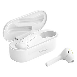 Justgreenbox TWS True Wireless Earbuds 5.0 BT Casque intra-auriculaire Stéréo Réduction du bruit Boîte de charge., Blanc