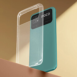 Avizar Coque pour Xiaomi Poco C40 Silicone Gel Ultra fine Anti-jaunissement Transparent pas cher