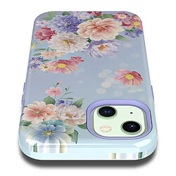 Coque en TPU anti-rayures, IMD pour votre iPhone 14 Plus - 10046 motif de fleurs