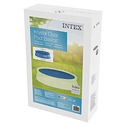 Avis INTEX Couverture solaire de piscine Bleu 206 cm Polyéthylène