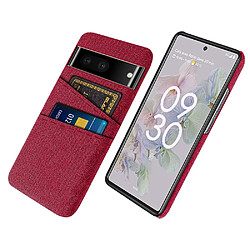 Coque en TPU anti-griffes avec porte-cartes, rouge pour votre Google Pixel 7