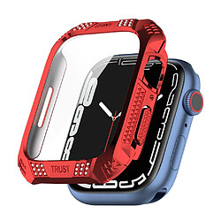 Coque en TPU Décor rhinestone, électroplaqué, motif losanges, rouge pour votre Apple Watch Series 7 41mm