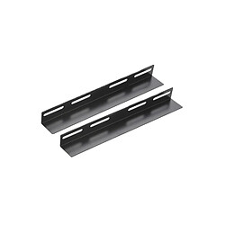 Kimex Kit de 2 rails en L pour rack sol 19'' - Longueur 300mm