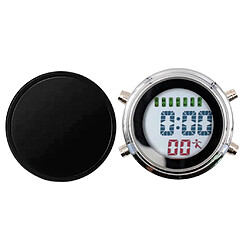 Horloge Numérique étanche Mini-réveil Moto Yacht Boat Digital Clock Silver-Black