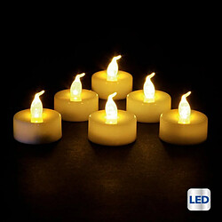 Lot de 6 Bougies LED Colorama 4cm