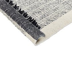 Acheter Beliani Tapis en laine blanc et noir 80 x 150 cm KETENLI