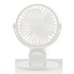 Ventilateur de Bureau (blanc) Ventilateur de Chargement USB Portable à Clipser