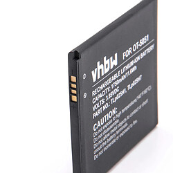 vhbw Li-Ion batterie 1750mAh (3.8V) pour téléphone portable mobil smartphone Alcatel One Touch OT-5051, OT-5051X, Pop 4, Pop 4 LTE