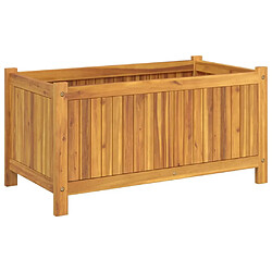 Acheter vidaXL Jardinière avec doublure 80x42x40 cm bois massif d'acacia