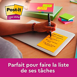 Bloc ligné assortis Post-it 102 x 152 mm - bloc de 45 feuilles - Lot de 12 pas cher