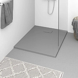 vidaXL Receveur de douche SMC Gris 100x80 cm 