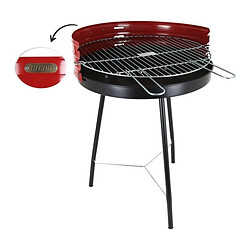 Totalcadeau Barbecue Rond à 3 pieds Rouge Dimensions - 50 cm pas cher