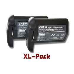 vhbw Li-Ion batterie 2200mAh (11.1V) pour appareil photo DSLR remplace LP-E4