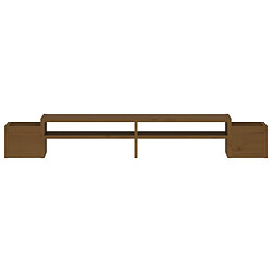 Acheter vidaXL Support de moniteur Marron miel 100x27,5x15 cm Bois pin solide