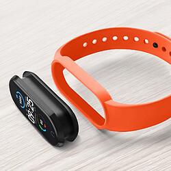 Avizar Bracelet Sport Xiaomi Mi Band 6 et 5 Silicone Premium Soft-touch Léger Orange