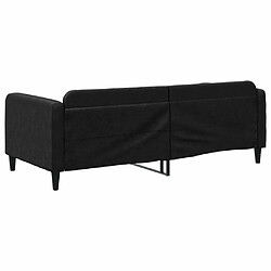 Maison Chic Lit de jour, Lit de repos pour Salon Chambre,Canapé-lit,Lit d'invité noir 90x190 cm tissu -MN28920 pas cher