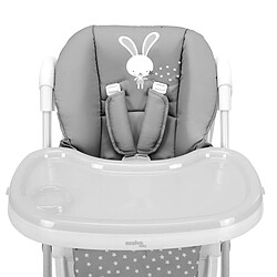 Asalvo Chaise haute avec roues Baby Rabbit Gris pas cher