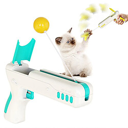 Universal Jouet de chat interactif amusant avec un pistolet à bâton de chat pour chaton chiot chiot produit pour animaux de compagnie lance un pistolet | jouet de chat (bleu)