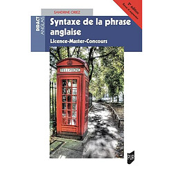 Syntaxe de la phrase anglaise : licence, master, concours