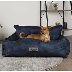 Acheter Scruffs & Tramps Lit pour chien Kensington L 90x70 cm Bleu marine