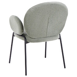 Beliani Chaise de salle à manger ELY Set de 2 Bouclé Vert foncé pas cher