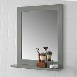 SoBuy FRG129-SG Miroir Mural Gris L32cm x H40cm Meuble Salle de Bain