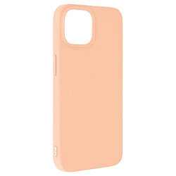 Avizar Coque pour Apple iPhone 15 Silicone Soft Touch Mate Anti-trace rose poudré